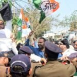 केन्द्रीय गृहमंत्री अमित शाह को काले झंड़े दिखाने के प्रयास में कांग्रेसी गिरफ्तार….