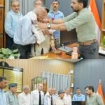 वरिष्ठ संगठन के शिष्टमण्डल के नागरिकों ने किया जिलाधिकारी का अभिनंदन